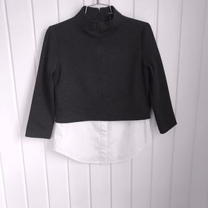 Theory Gracila Mock Turtleneck Top